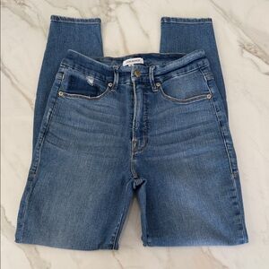 GOOD AMERICAN Women’s High-Rise Blue Denim Jeans